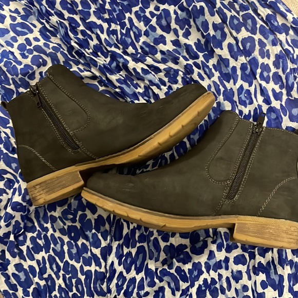 Leather boots-navy - Picture 5 of 5